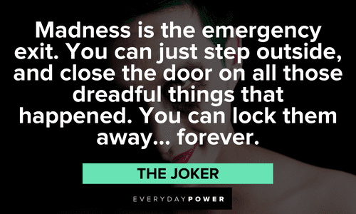 Joker quotes about madness