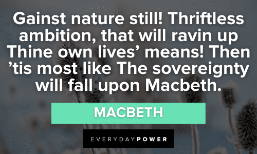 Macbeth Quotes About nature