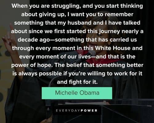 Motivational Michelle Obama quotes
