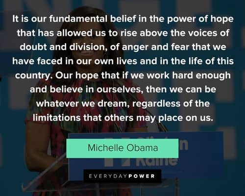 Michelle Obama quotes about the American dream