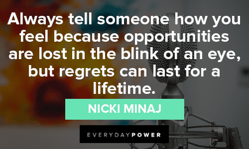 Nicki Minaj Quotes About Expressing Feelings
