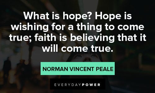 norman vincent peale quotes about hope