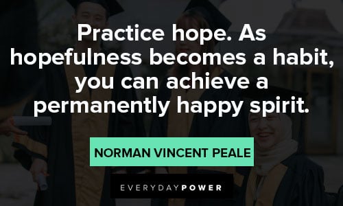 norman vincent peale quotes on hopefulness 