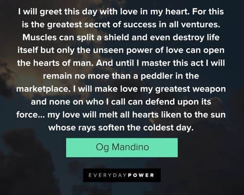 og mandino quotes on love