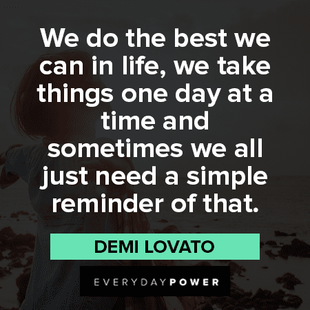 One Day at a Time Quotes about doing your best