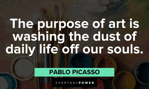 Pablo Picasso Quotes about purpose
