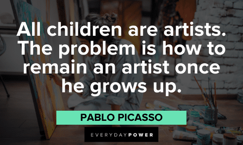Pablo Picasso Quotes about artists