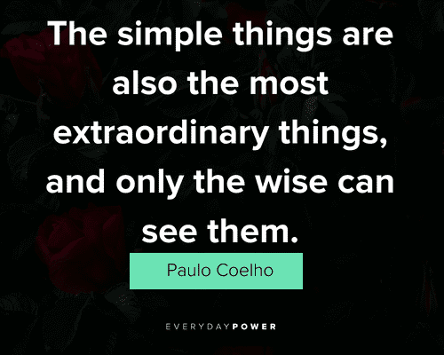 paulo coelho quotes about the simple things are also the most extraordinary