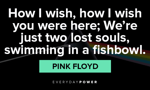 Pink Floyd Quotes about wishing you were here