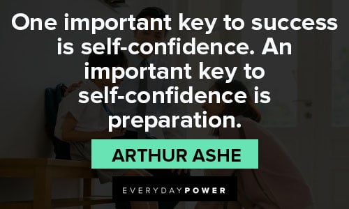 preparation quotes about One important key to success is self-confidence