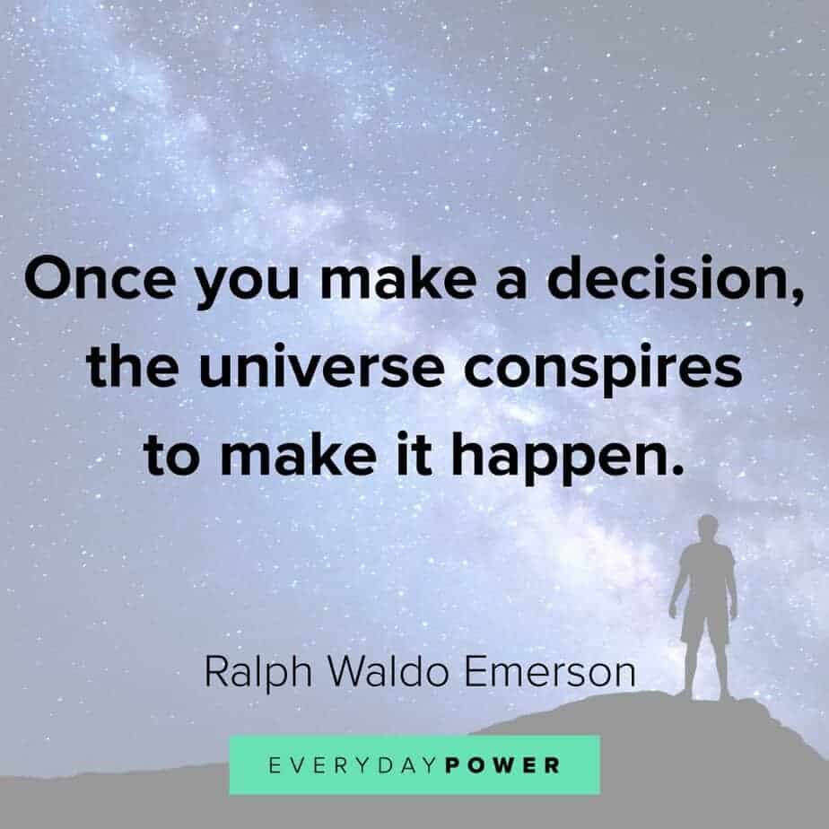 Ralph Waldo Emerson quotes on decisions