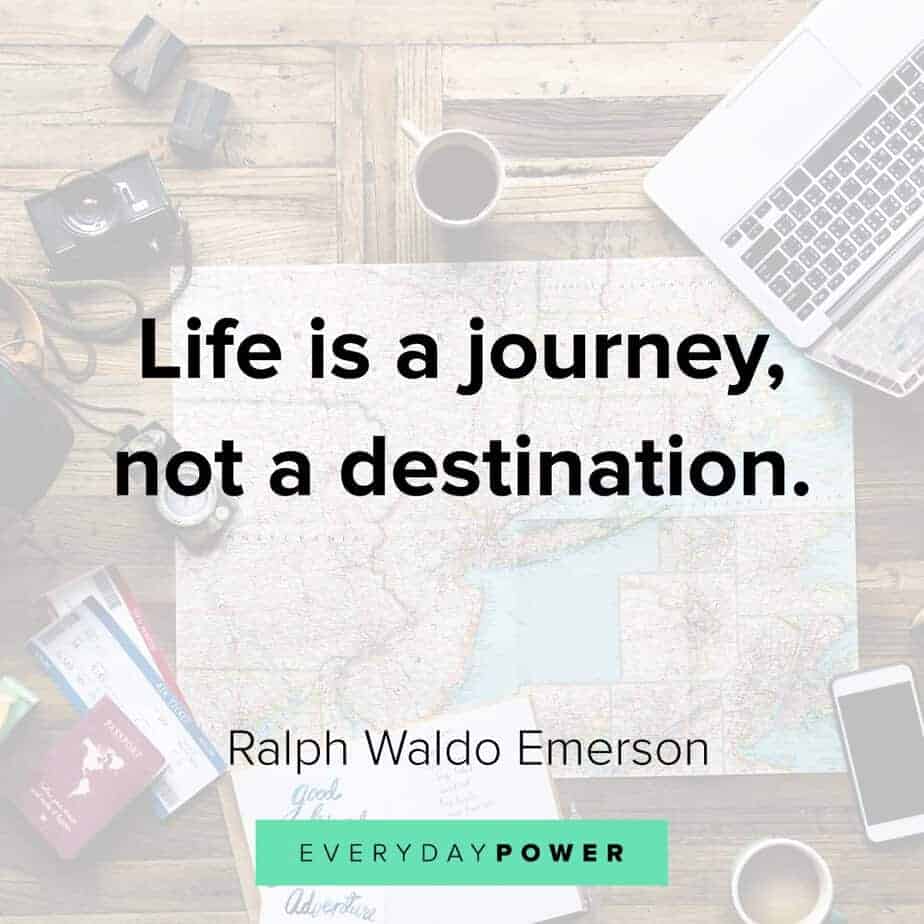 Ralph Waldo Emerson quotes on the journey of life