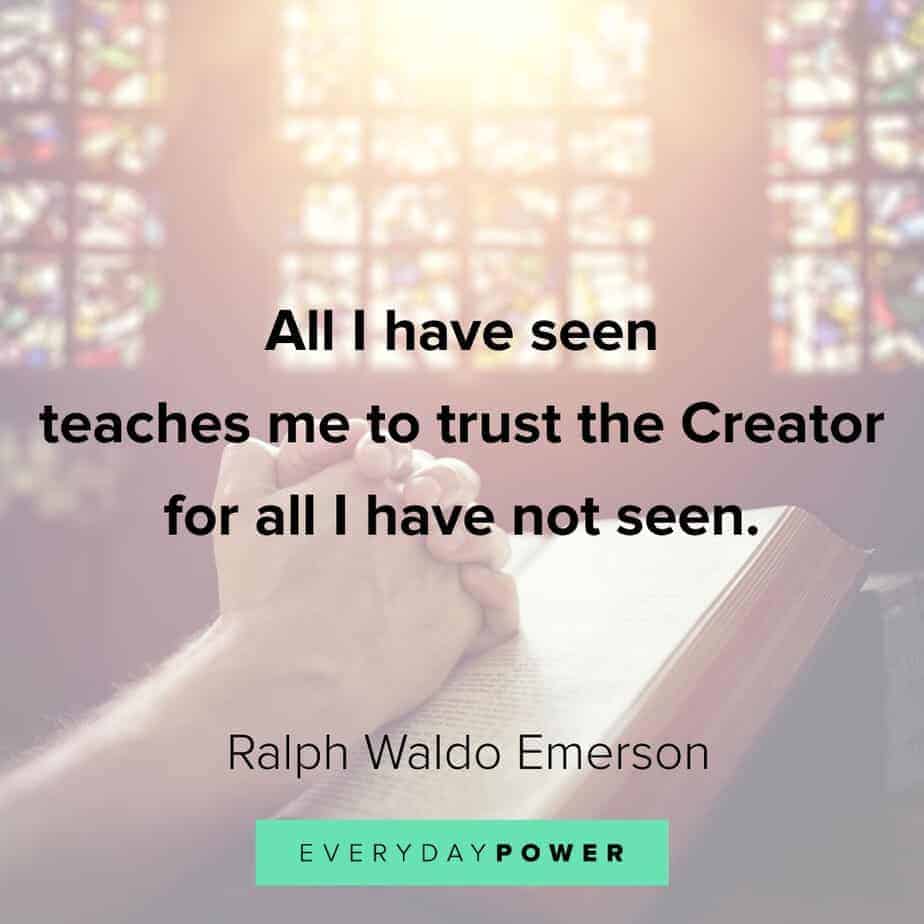 Ralph Waldo Emerson quotes on faith