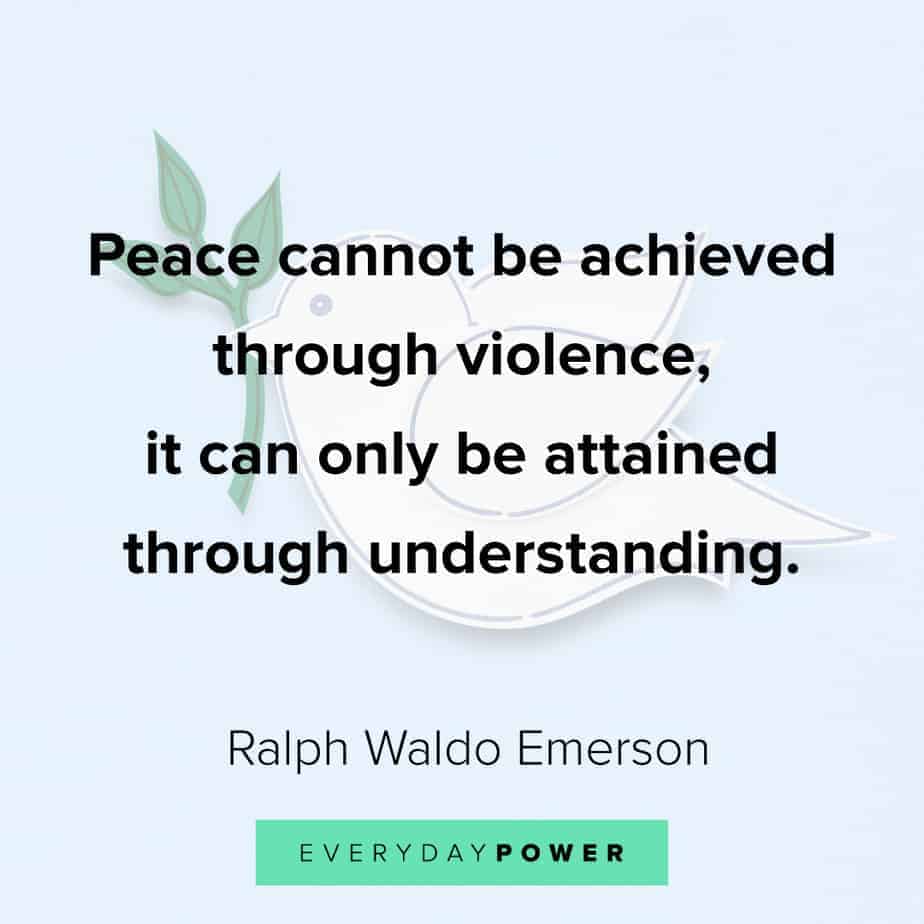 Ralph Waldo Emerson quotes about peace