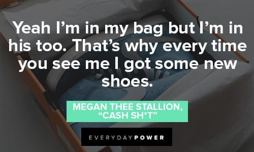 Megan Thee Stallion Quotes About shoes