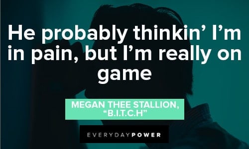Megan Thee Stallion Quotes About pain