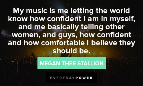 Megan Thee Stallion Quotes About hre music