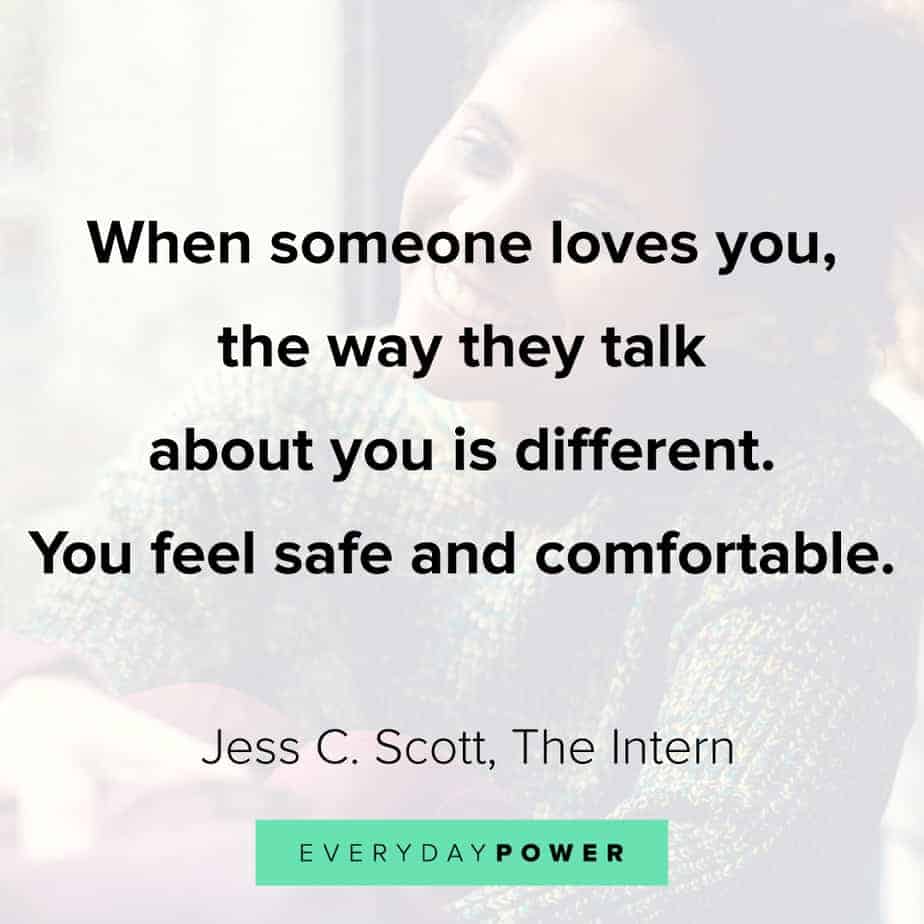 Relationship Quotes on feeling comfortable