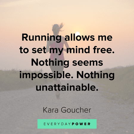 Running quotes on how it frees your mind