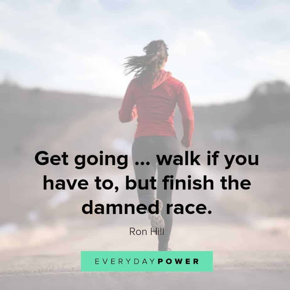 running quotes on finishing the race