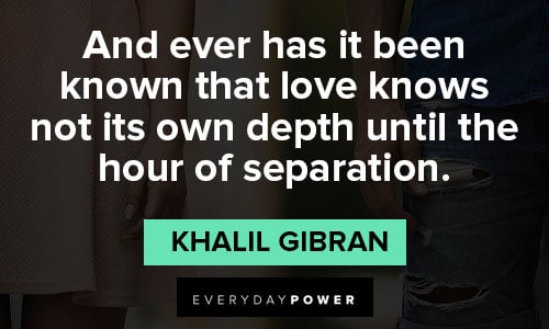 Separation quotes for lovers and friends