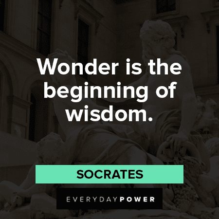 Socrates Quotes About Wonder