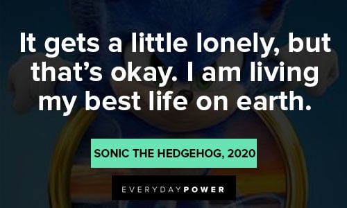 Sonic quotes about earth