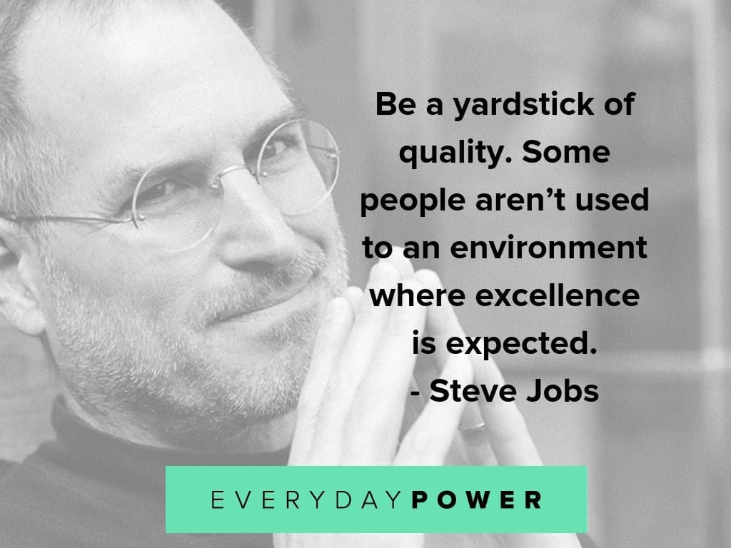 steve jobs quotes about excellence