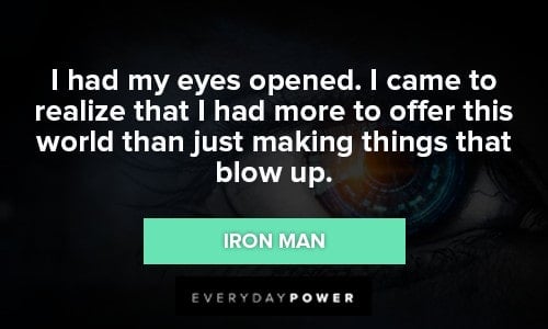 Iron Man Superhero Quotes