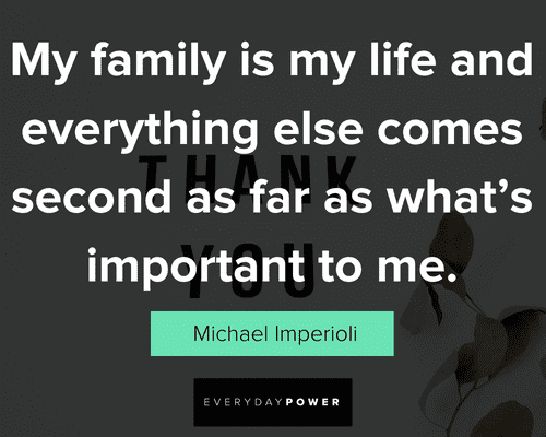 thank you quotes about family and life