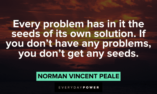 Norman Vincent Peale Quotes About problems