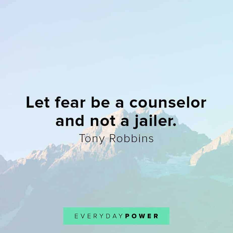 Tony Robbins quotes on fear