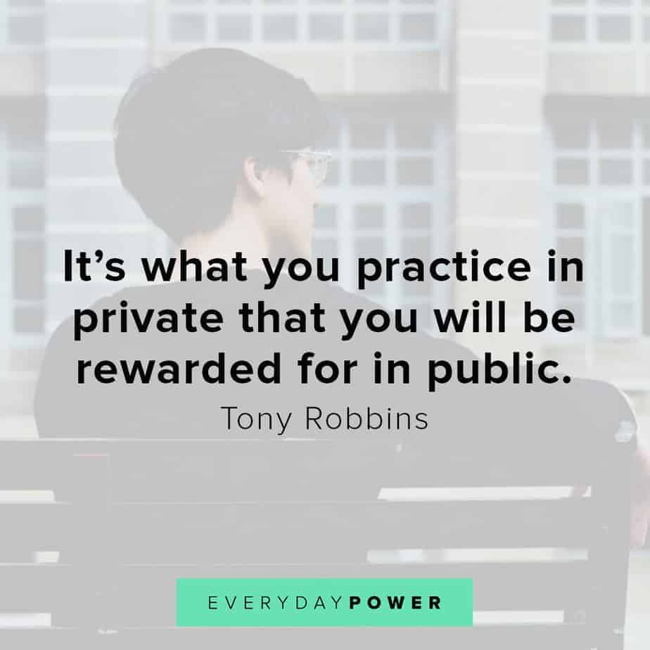 Tony Robbins quotes on being rewarded