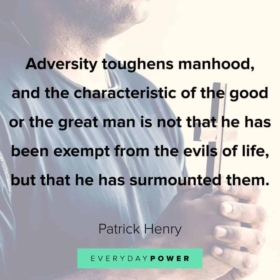 Good Man Quotes about adversity