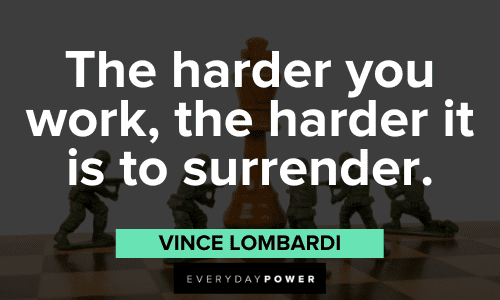 Vince Lombardi Quotes about hard work