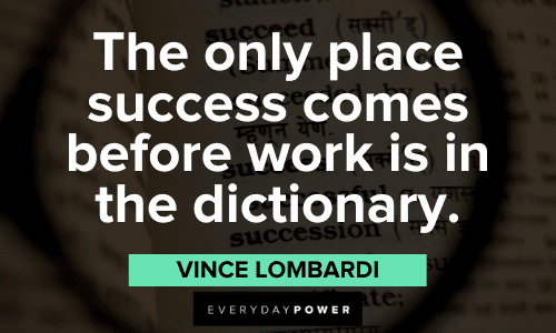 Vince Lombardi Quotes about success