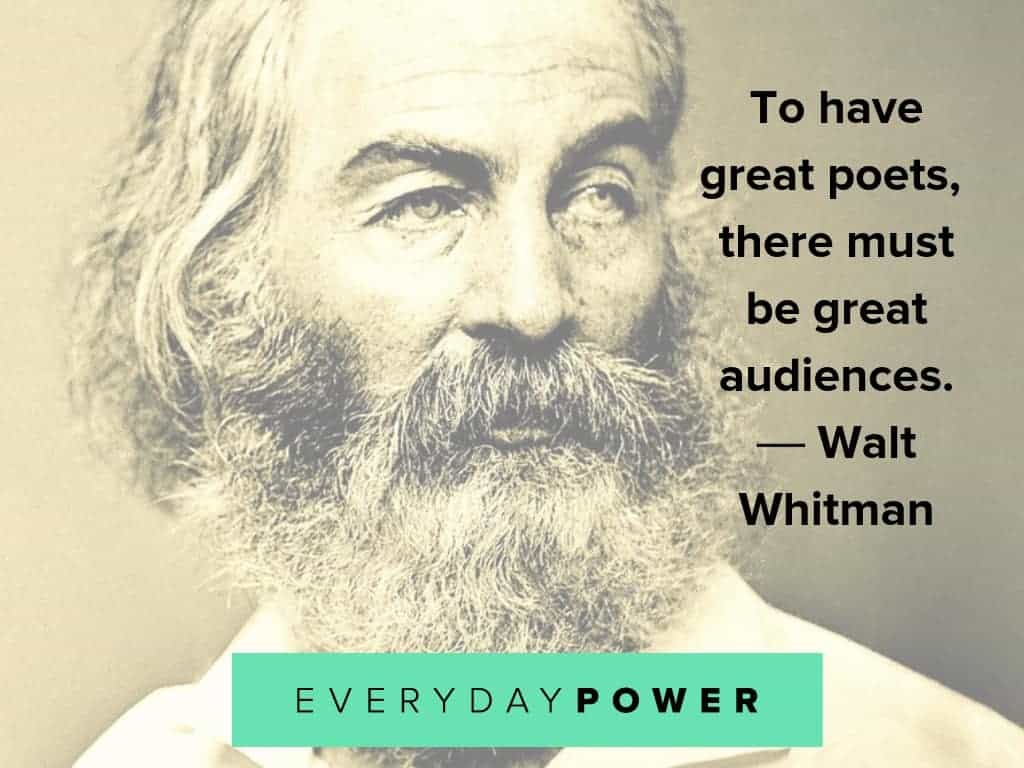 walt whitman quotes on poets