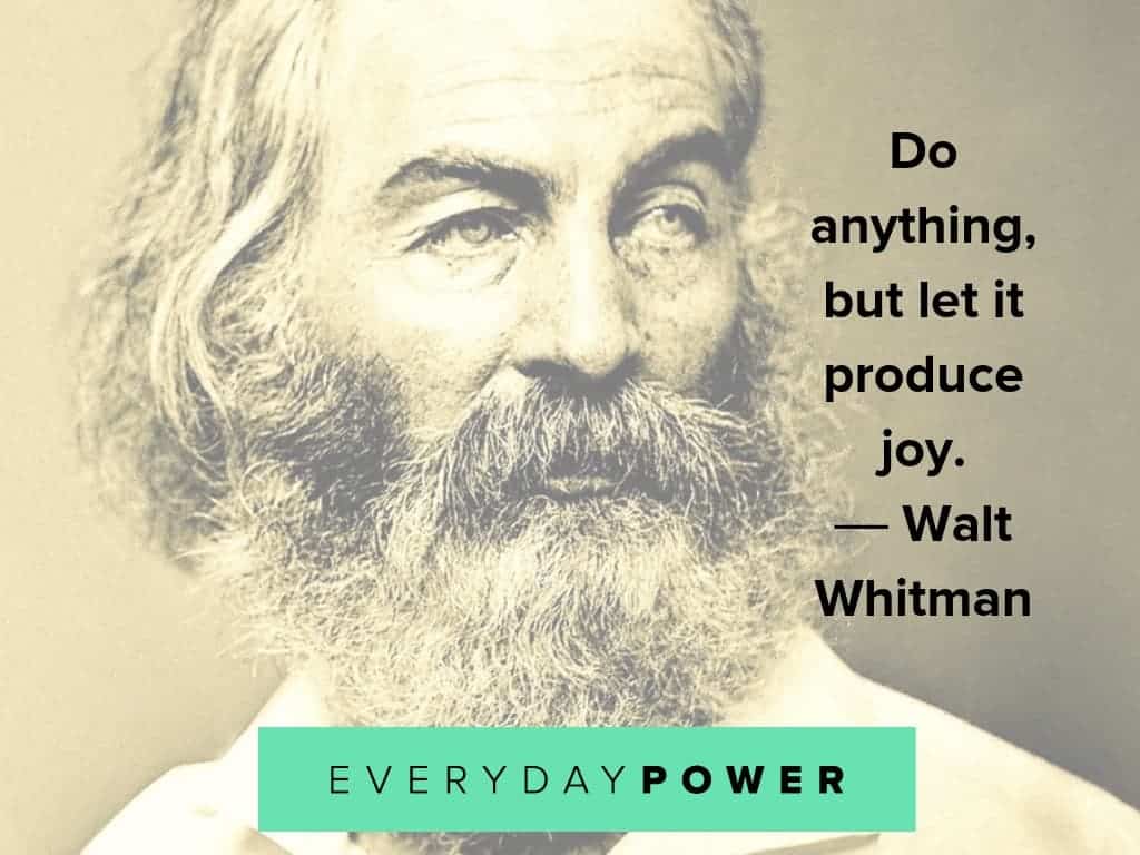 walt whitman quotes on joy