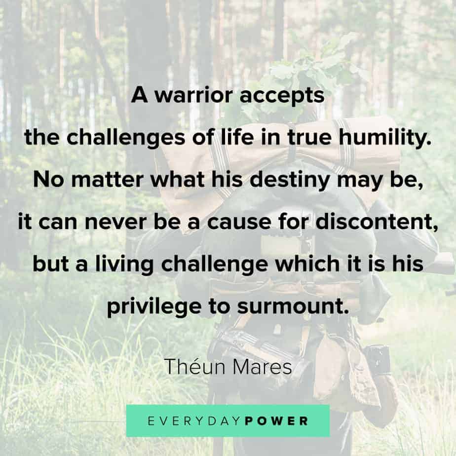 warrior quotes about challenges