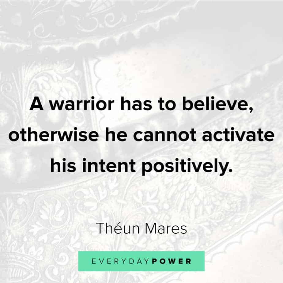 warrior quotes about intent