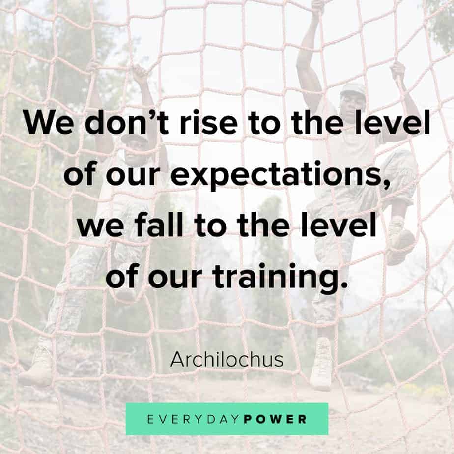 warrior quotes about expectations