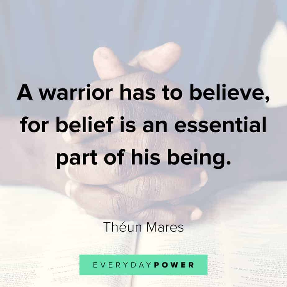 warrior quotes about self belief