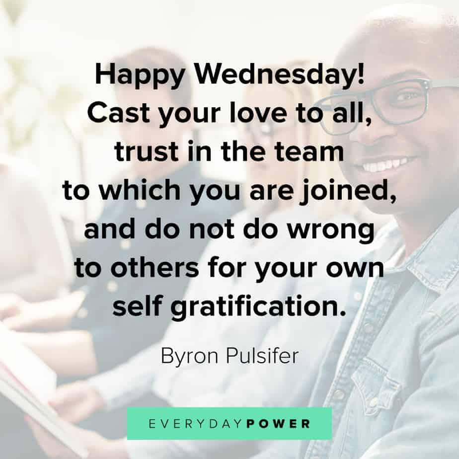 Wednesday Quotes about gratification