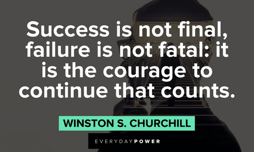 Winston Churchill Quotes about success