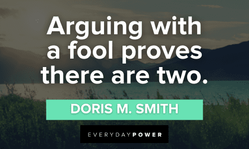 Witty Quotes about arguing