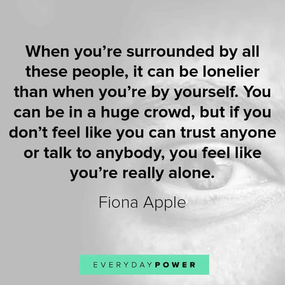 Depression Quotes on feeling alone
