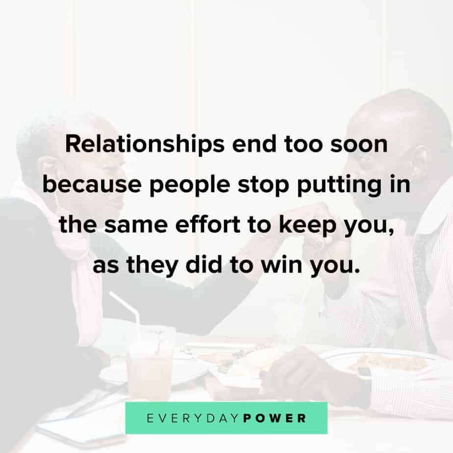 great Relationship Quotes about putting in the effort